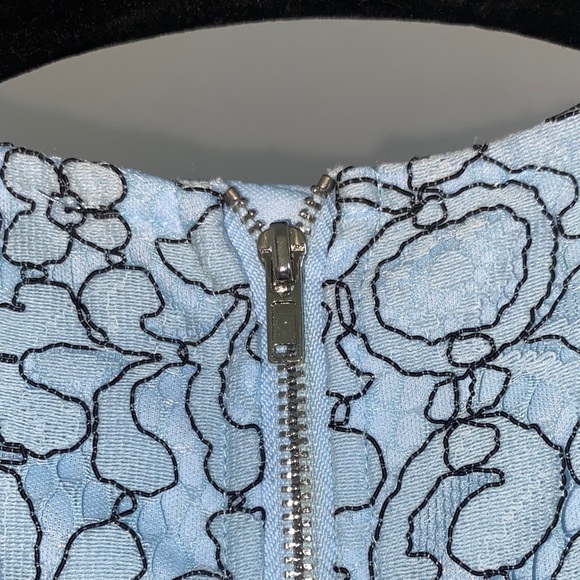 PrettyLittleThing Light Blue and Black Midi Dress NWOT - Picture 9 of 11